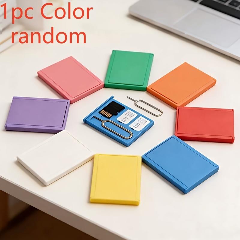 Home Assistant Sd - ポータブルPLA SIMマイクロSDカード収納ケース（イジェクトピン付き）、ミニSIM TFメモリーカードオーガナイザーホルダーボックス 1/5個入りミックスカラー