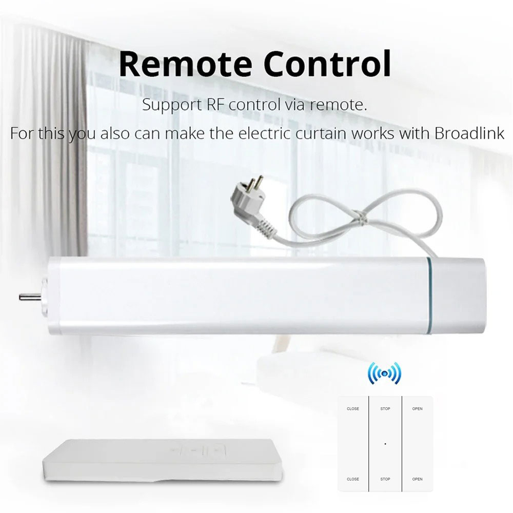 Matter Hub Thread - Zemismart Z-wave 電動スライドシェードモーター Smartthings アプリ制御 カスタムカーテンレール付き