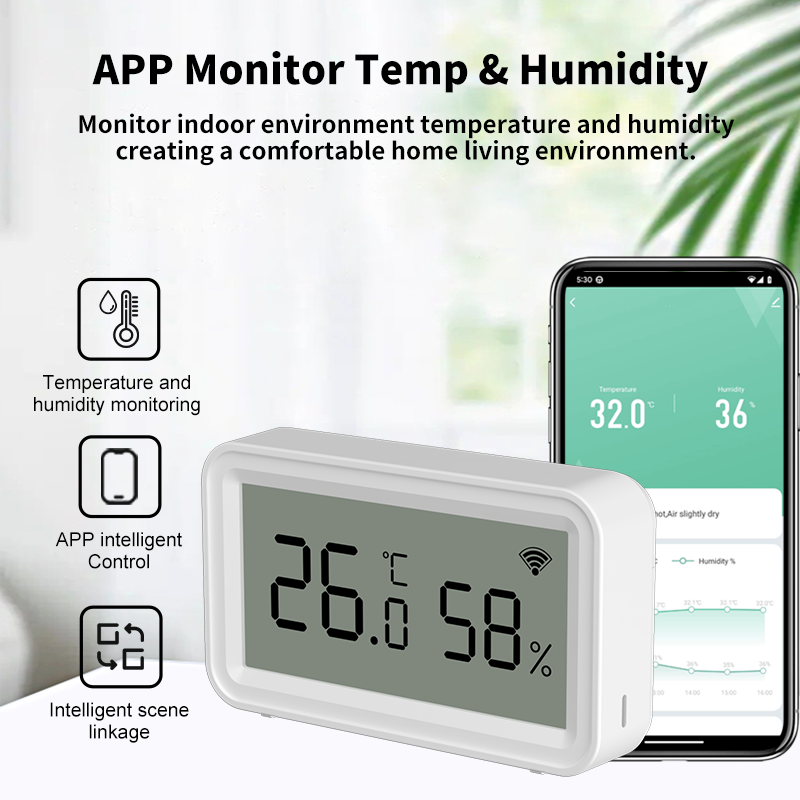 Tuya Zigbee WiFi 温度計 湿度計 温度湿度セ - Temperature Humidity Sensor のレビューと価格
