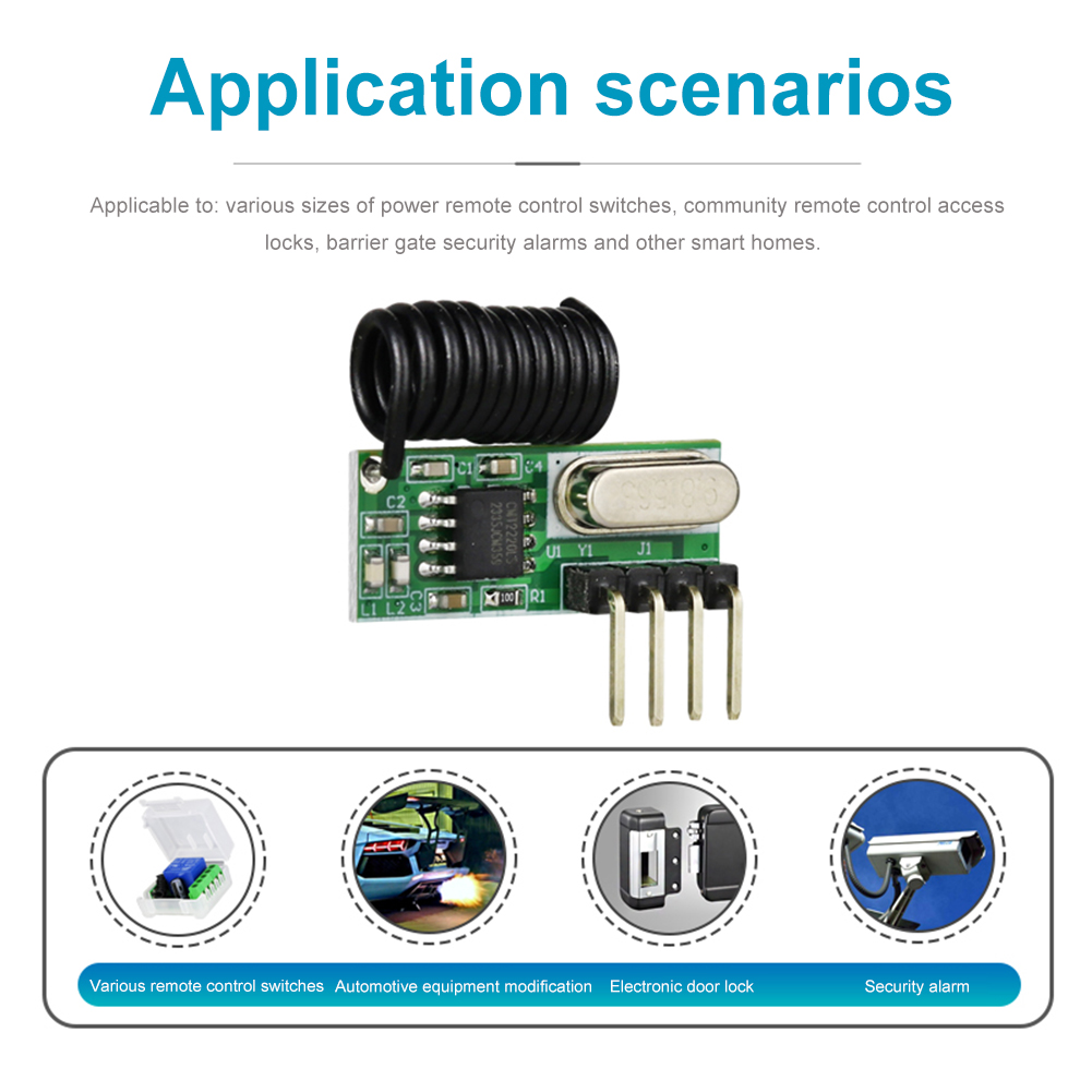 315MHz/433MHz RF ワイヤレスモジュール スー - 433Mhz Receiver Module のレビューと価格