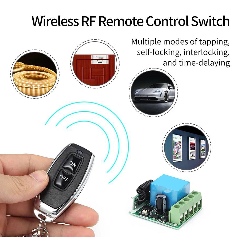 DC 12V 433Mhz RF リモートコントロールワイヤ - 433Mhz Receiver Module のレビューと価格