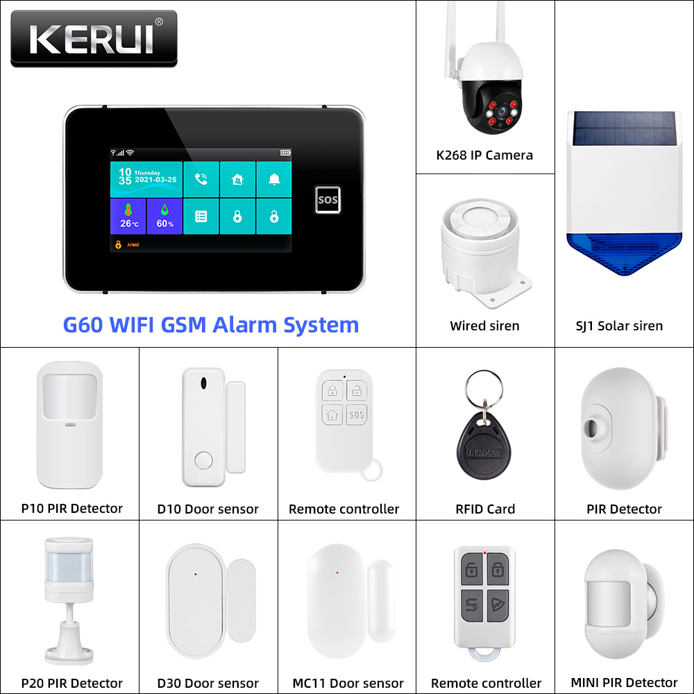 KERUI Tuya アラームパネル DIY アラームキット - Home Automation Diy Kit のレビューと価格