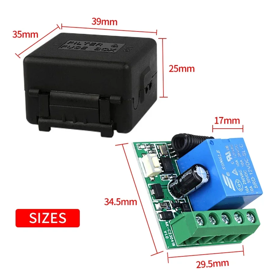 RF 433Mhz ワイヤレスライトスイッチ DIY モジュ - 433Mhz Receiver Module のレビューと価格
