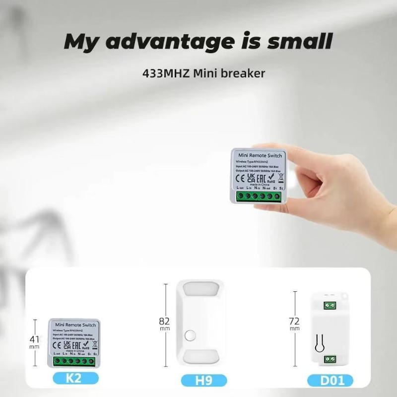 RF 433MHzスマートスイッチミニDIYワイヤレスリモコ - Home Automation Diy のレビューと価格