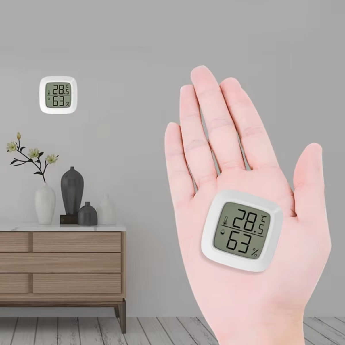 ミニ液晶デジタル温度計湿度計室内温度と湿度計センサーメーター - Temperature Humidity Sensor のレビューと価格